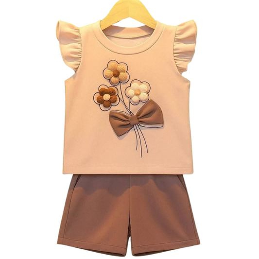 Baby & Kids 2pcs  Printed T-shirt Set (3mths-6yrs)