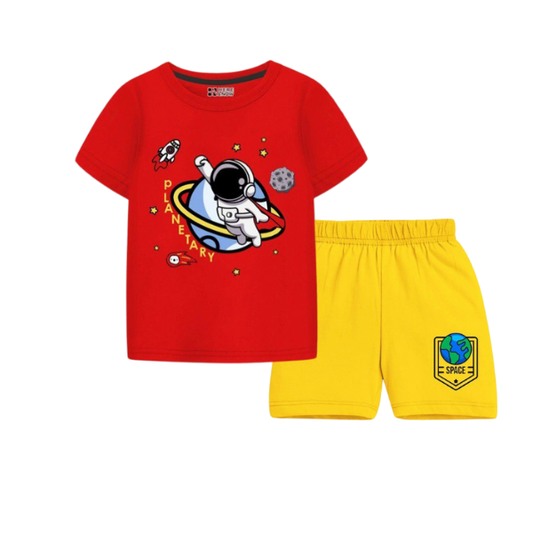 Baby & Kids 2pcs  Printed T-shirt Set (3mths-7yrs)
