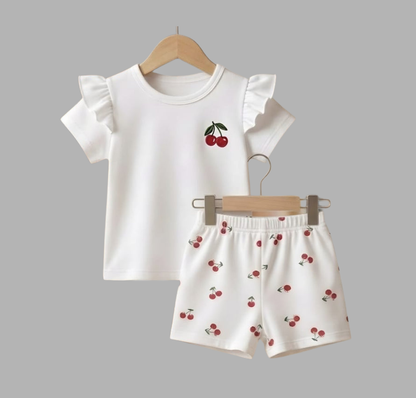 Baby & Kids  Navy Blue Cartoon  Printed T-shirt Set (3mths-6yrs)-0191