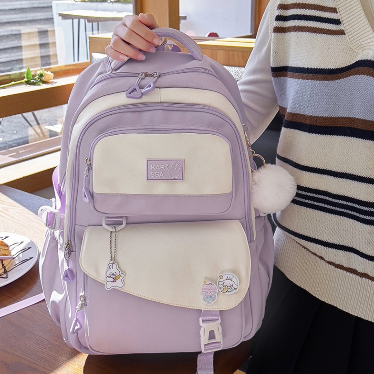 Kids Casual Premium School Backpack (Purple)
