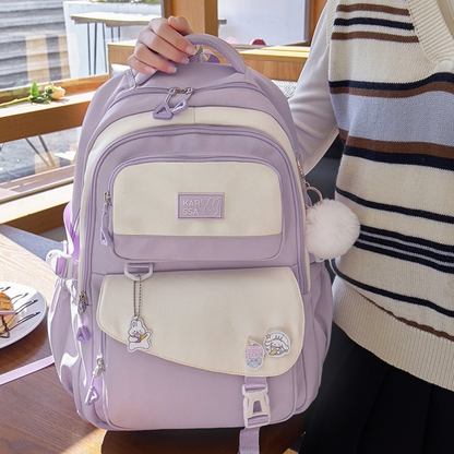 Kids Casual Premium School Backpack (Purple)