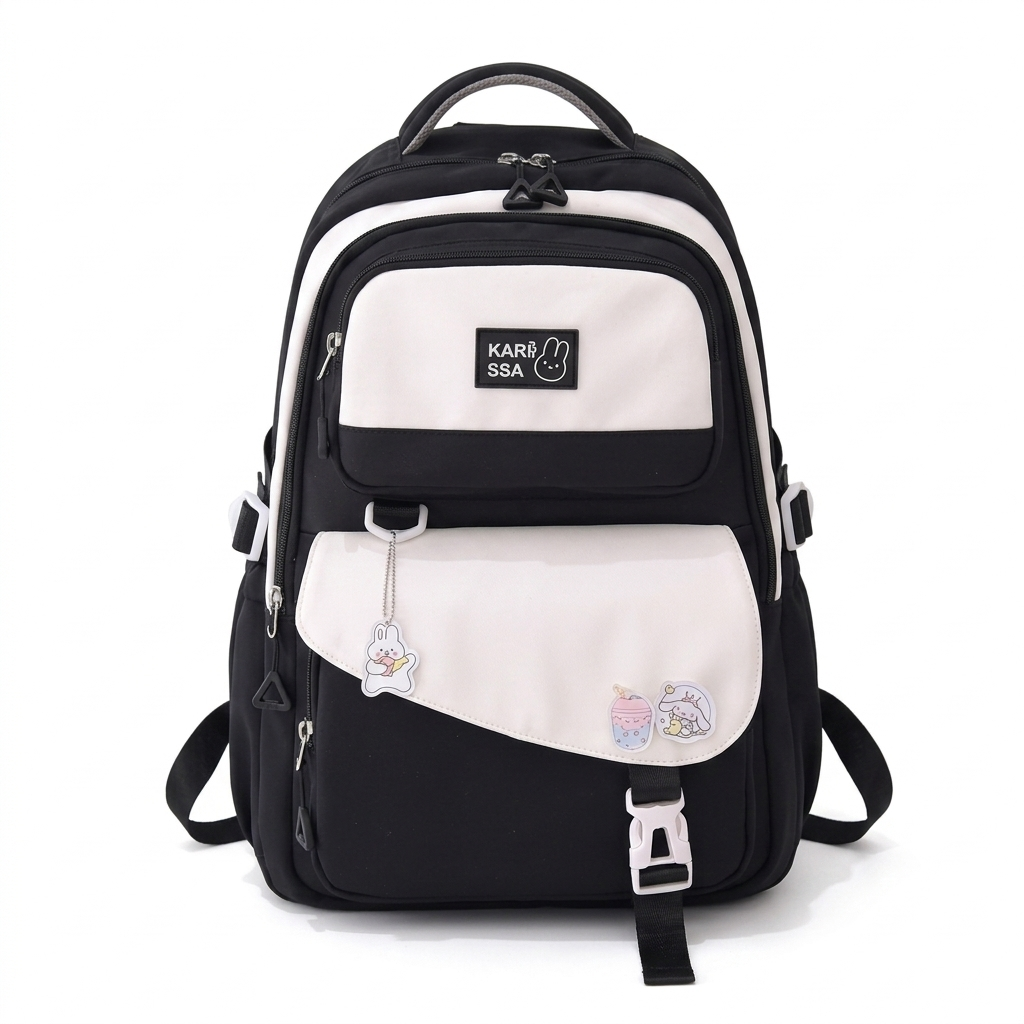Kids Casual Premium School Backpack (Black)