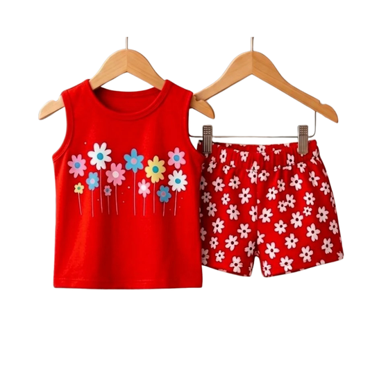 Baby & Kids 2pcs  Printed T-shirt Set (3mths-6yrs)-0153