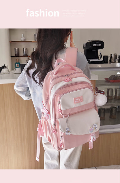 Kids Casual Premium School Backpack (Pink)