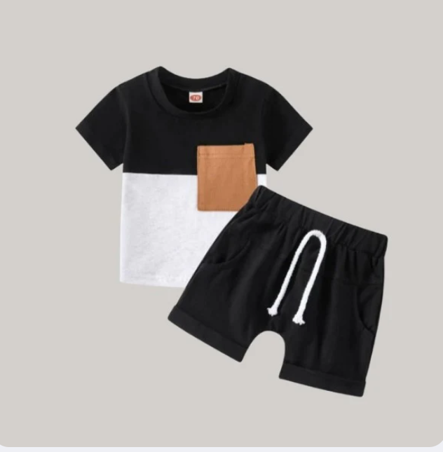 Baby & Kids 2pcs  Printed T-shirt Set (3mths-6yrs)-0132