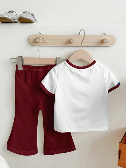 Baby & Kids 2pcs Printed T-shirt & Full Pant (1yrs-12yrs)