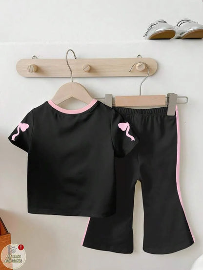Baby & Kids 2pcs Printed T-shirt & Full Pant (1yrs-12yrs)