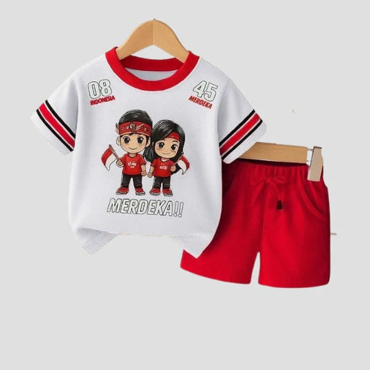 Baby & Kids 2pcs Printed T-shirt Set (3mths-6yrs)