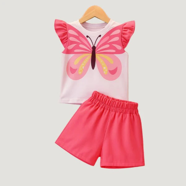 Baby & Kids 2pcs  Printed T-shirt Set (3mths-6yrs)