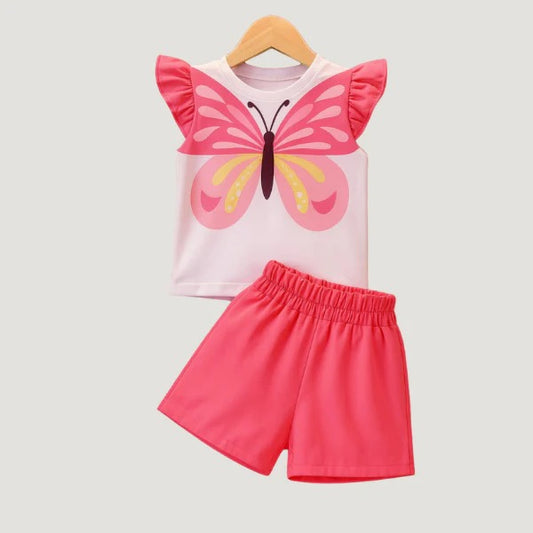 Baby & Kids 2pcs  Printed T-shirt Set (3mths-6yrs)