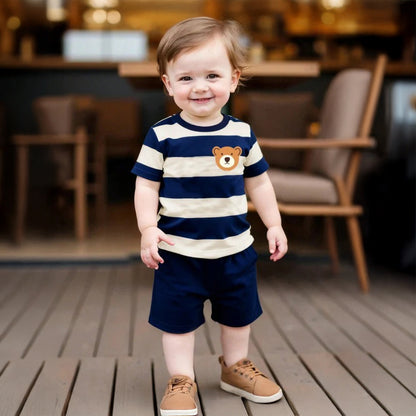 Baby & Kids 2pcs  Printed T-shirt Set (3mths-7yrs)