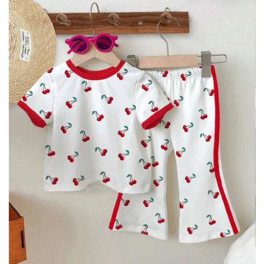 Girls Cherry Love Baby & Pant Set (2yrs-12yrs)