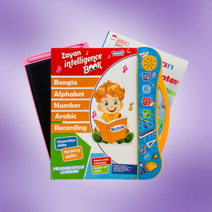 Zayan Intelligence Book with Water Book & LED Tab
