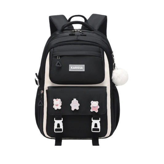 Kids Waterproof Primary Schoolbag School Bag (Black)