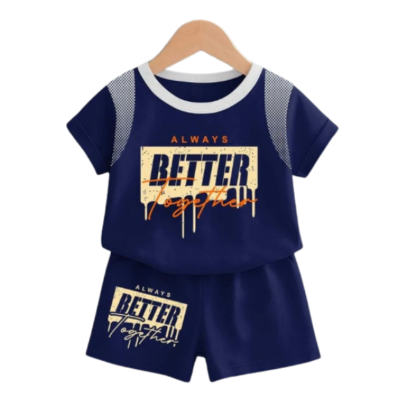Baby & Kids 2pcs  Printed T-shirt Set (3mths-6yrs)
