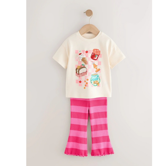 Baby & Kids 2pcs Printed T-shirt & Full Pant (1yrs-8yrs)